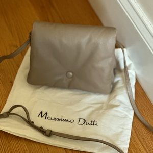 Madssimo Dutti LEATHER CROSSBODY BAG